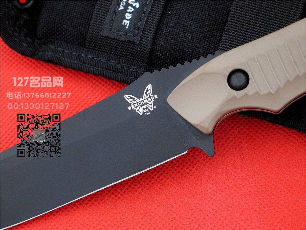 美国蝴蝶BENCHMADE 140BKS猎虎沙色柄127名品网