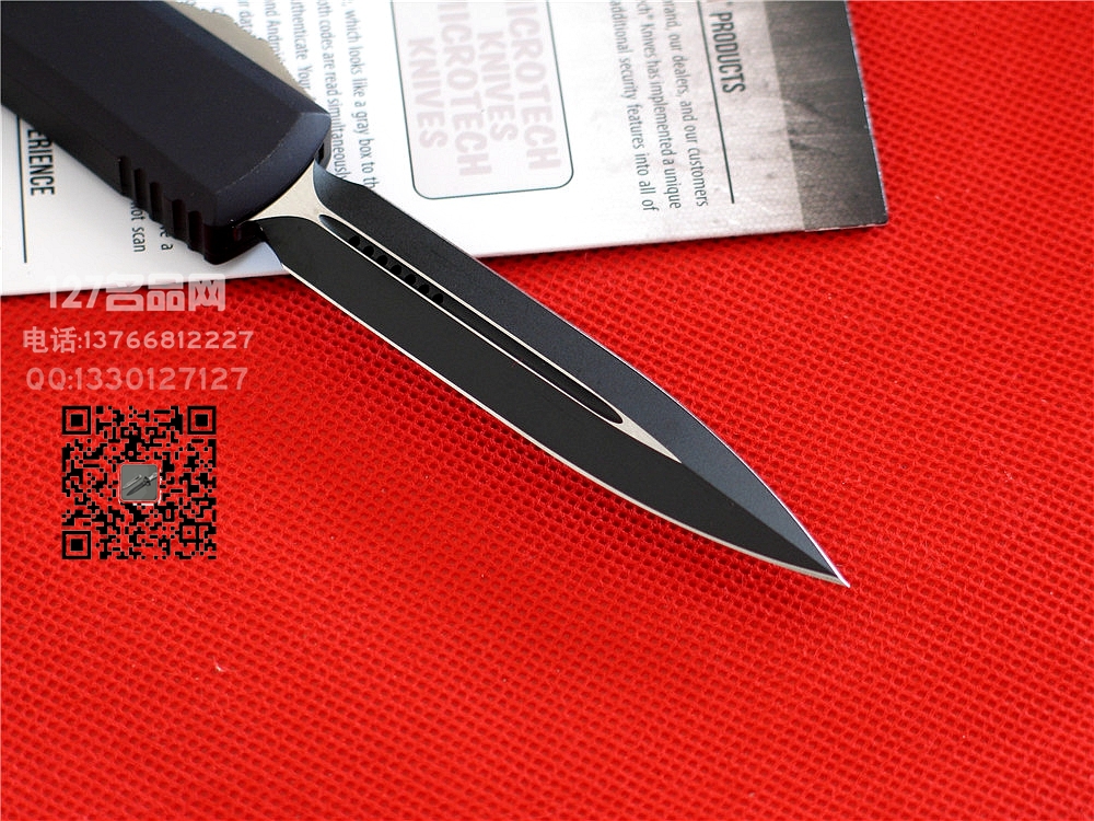 美国微技术MICROTECH 122双色柄双刃直跳127名品网