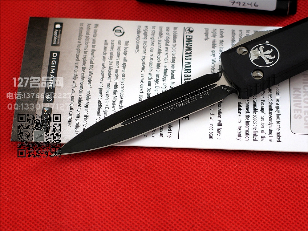 美国微技术MICROTECH 122双色柄双刃直跳127名品网
