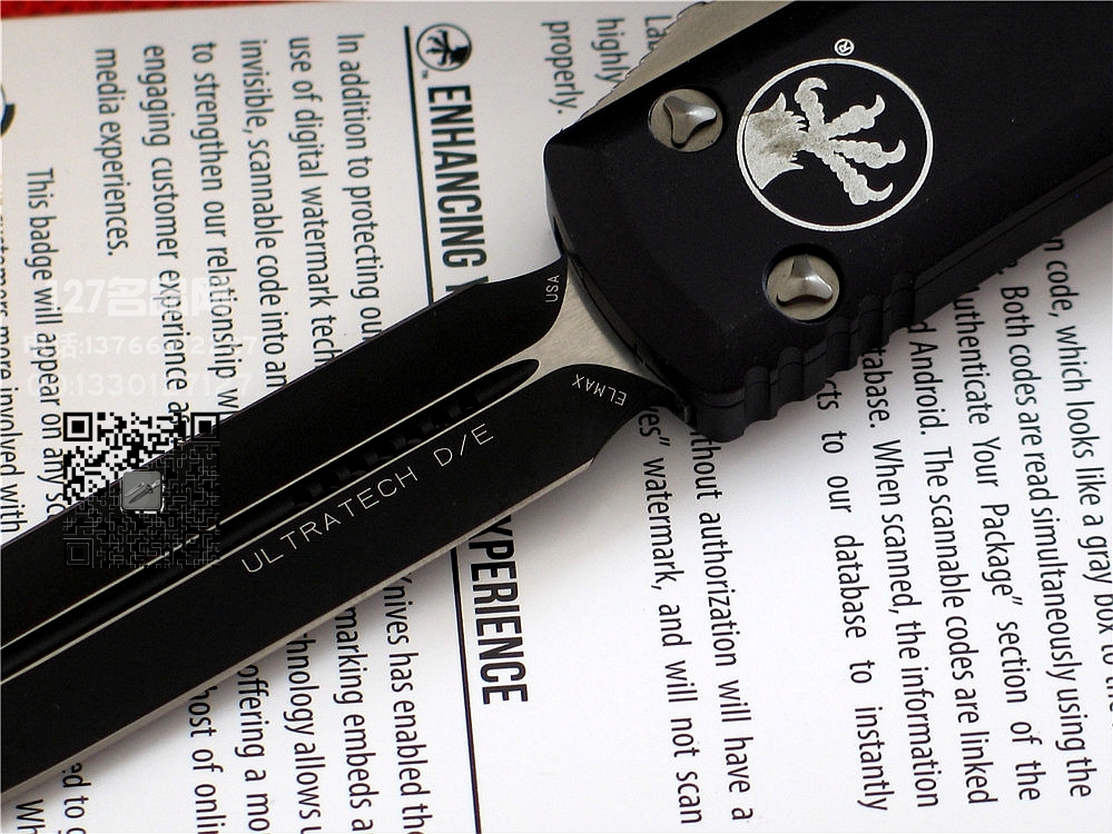 美国微技术MICROTECH 122双色柄双刃直跳127名品网