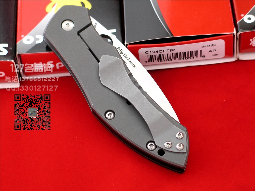 美国SPYDERCO蜘蛛C194CFTIP碳纤维钛柄