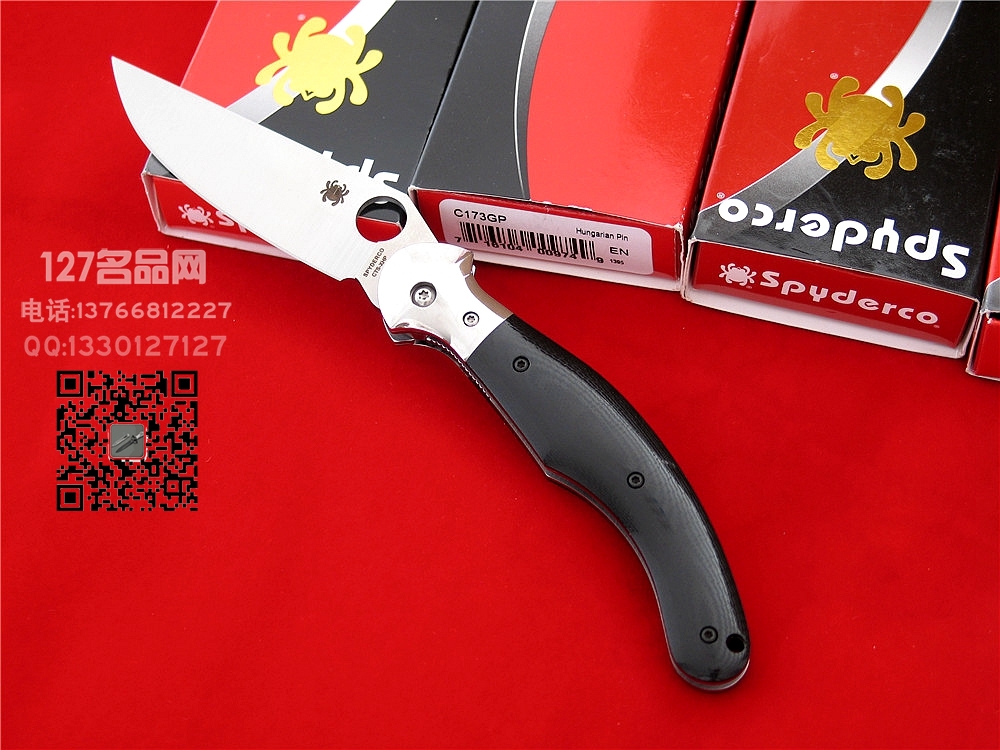 美国SPYDERCO蜘蛛C173GP凶牙利CTS XHP钢 
