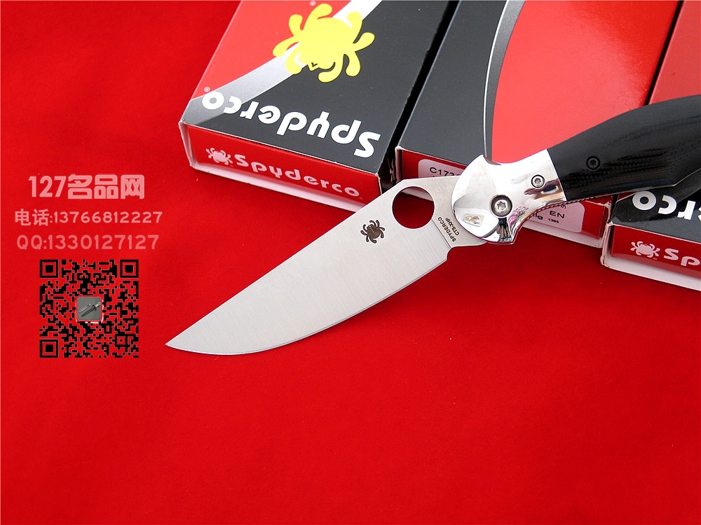 美国SPYDERCO蜘蛛C173GP凶牙利CTS XHP钢 