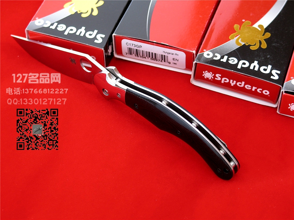 美国SPYDERCO蜘蛛C173GP凶牙利CTS XHP钢 