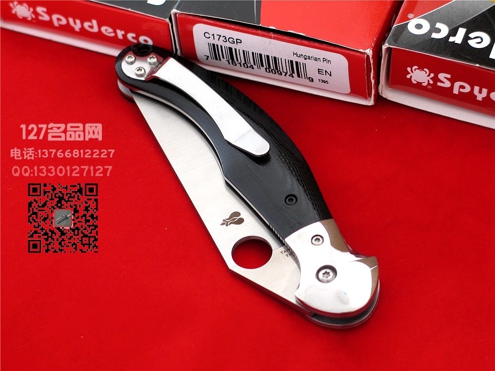 美国SPYDERCO蜘蛛C173GP凶牙利CTS XHP钢 