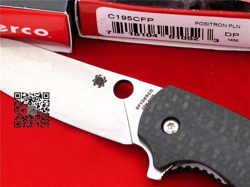 美国SPYDERCO蜘蛛C195CFP CPM-S30V钢碳纤维柄