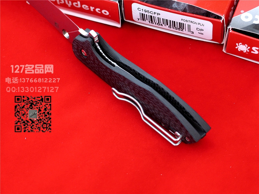 美国SPYDERCO蜘蛛C195CFP CPM-S30V钢碳纤维柄
