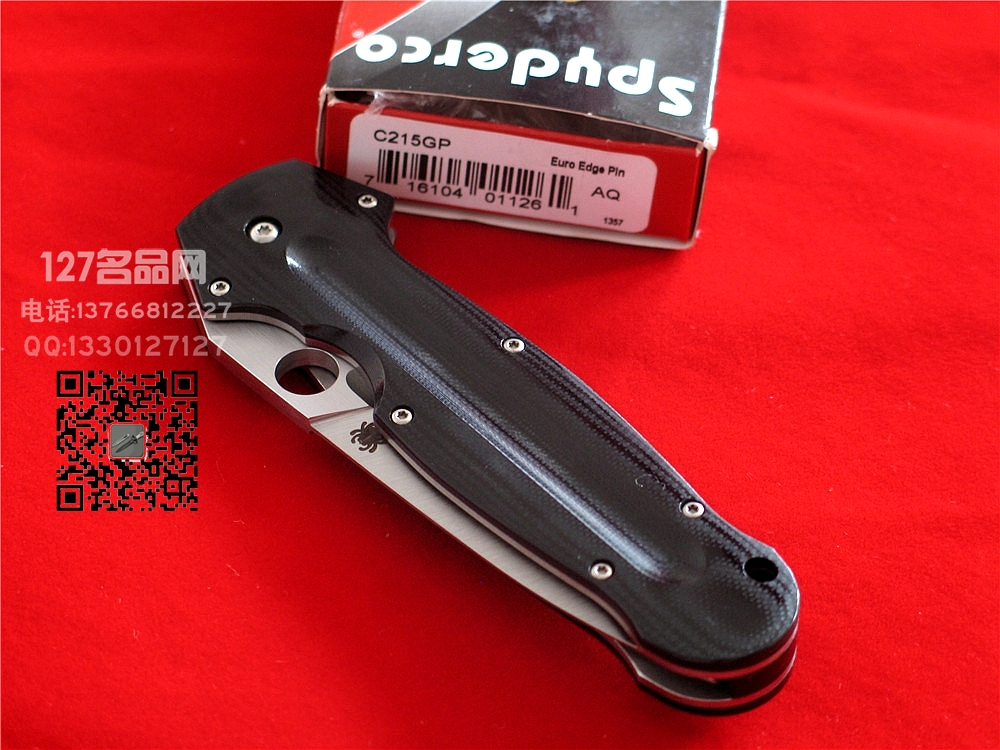 美国蜘蛛Spyderco  C215G Euroedge S30V钢2017新款折刀