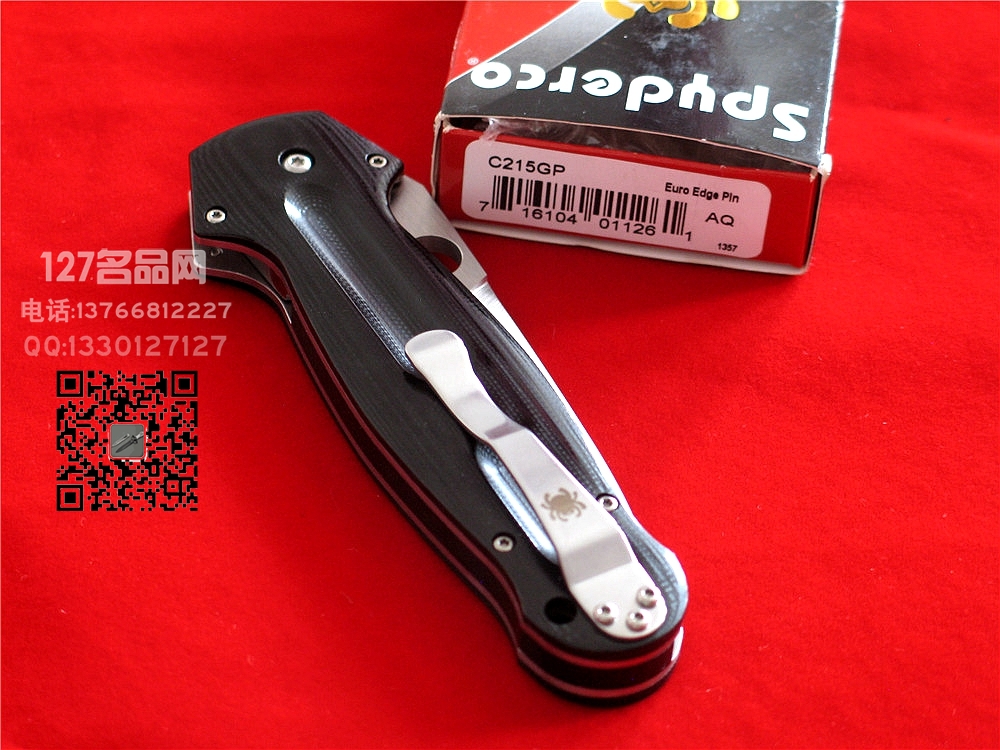 美国蜘蛛Spyderco  C215G Euroedge S30V钢2017新款折刀