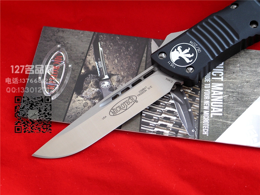 美国微技术MICROTECH  战术恐龙水滴单锋全刃头直跳127名品网