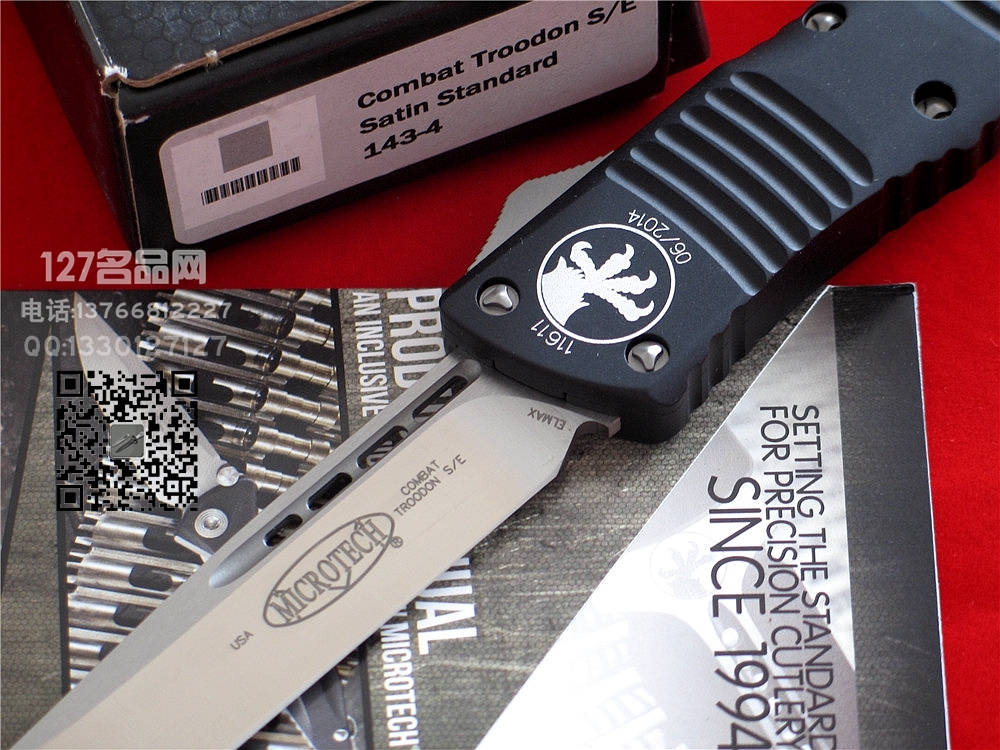 美国微技术MICROTECH  战术恐龙水滴单锋全刃头直跳127名品网