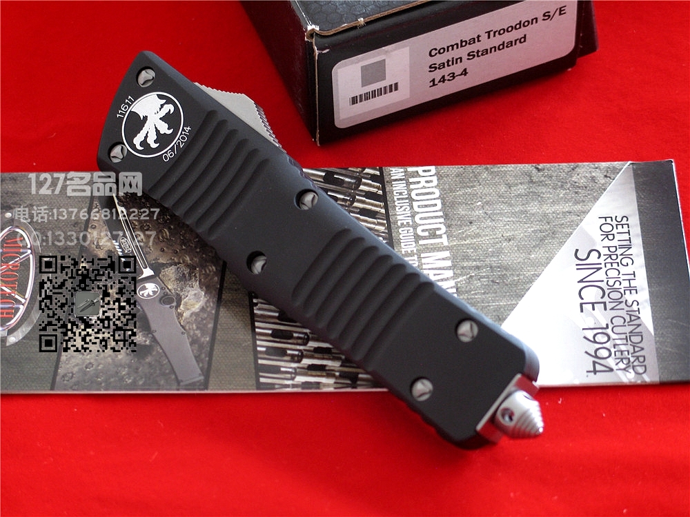美国微技术MICROTECH  战术恐龙水滴单锋全刃头直跳127名品网