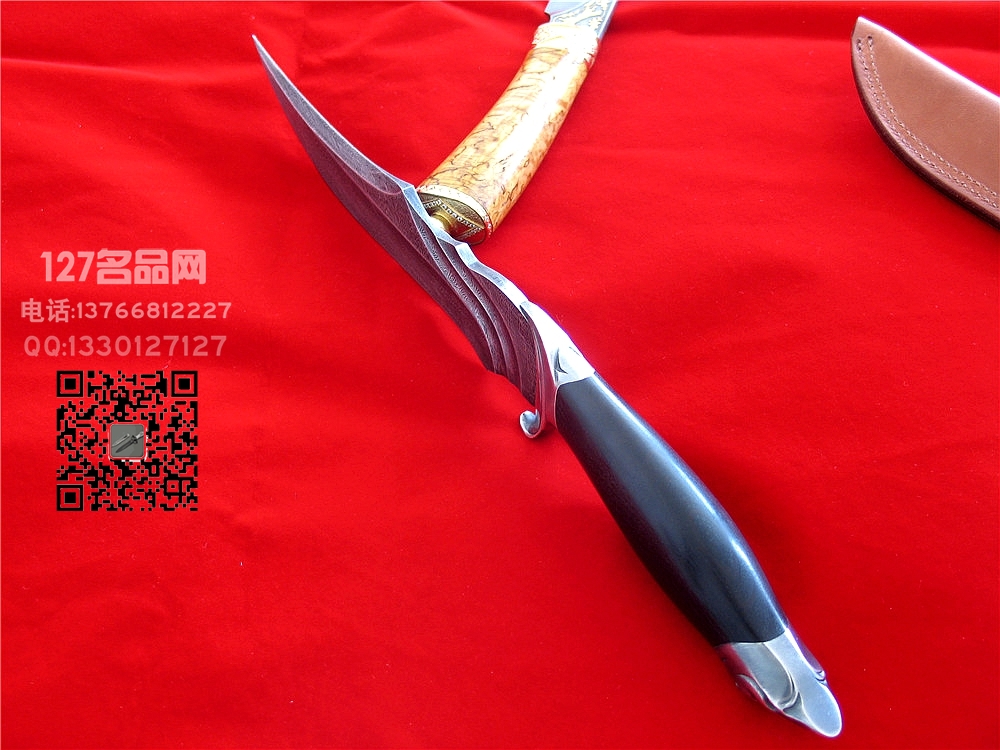 俄罗斯普京御用刀具 基兹利亚尔 大马士革 鲨鱼