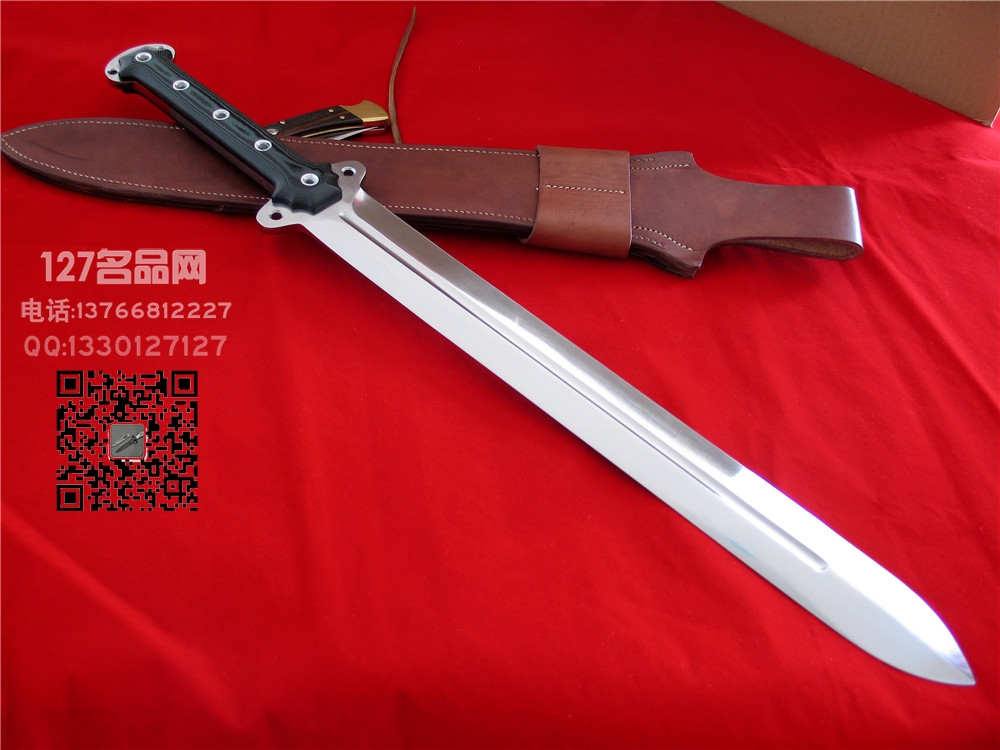  美国冷钢Cold Steel 双刃罗马短剑127名刃名品网
