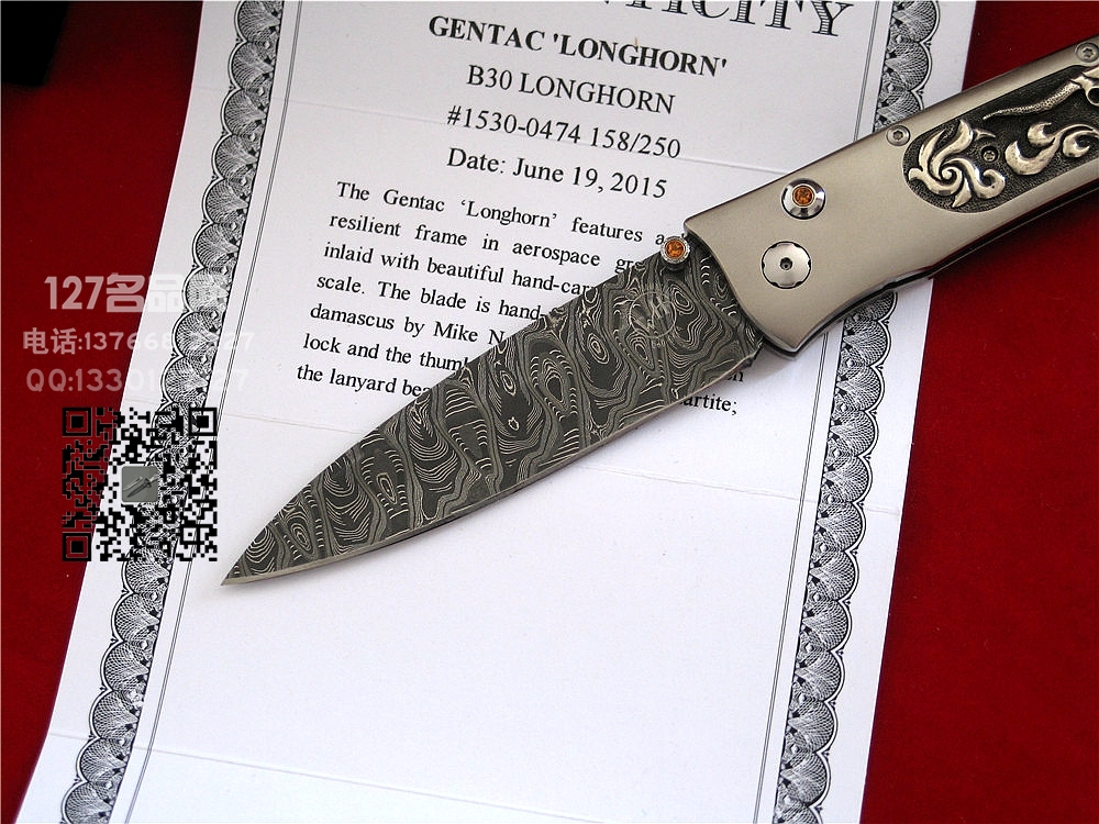 William Henry 美国威廉亨利 B30 LONGHORN大马士革限量版