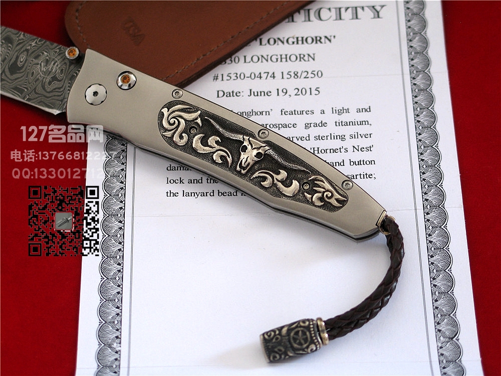 William Henry 美国威廉亨利 B30 LONGHORN大马士革限量版