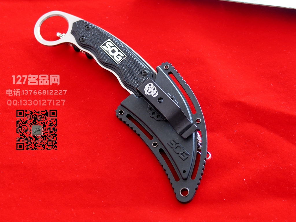 索格SOG哨格GB1001-CP便携爪刀求生刀127名品收藏网 