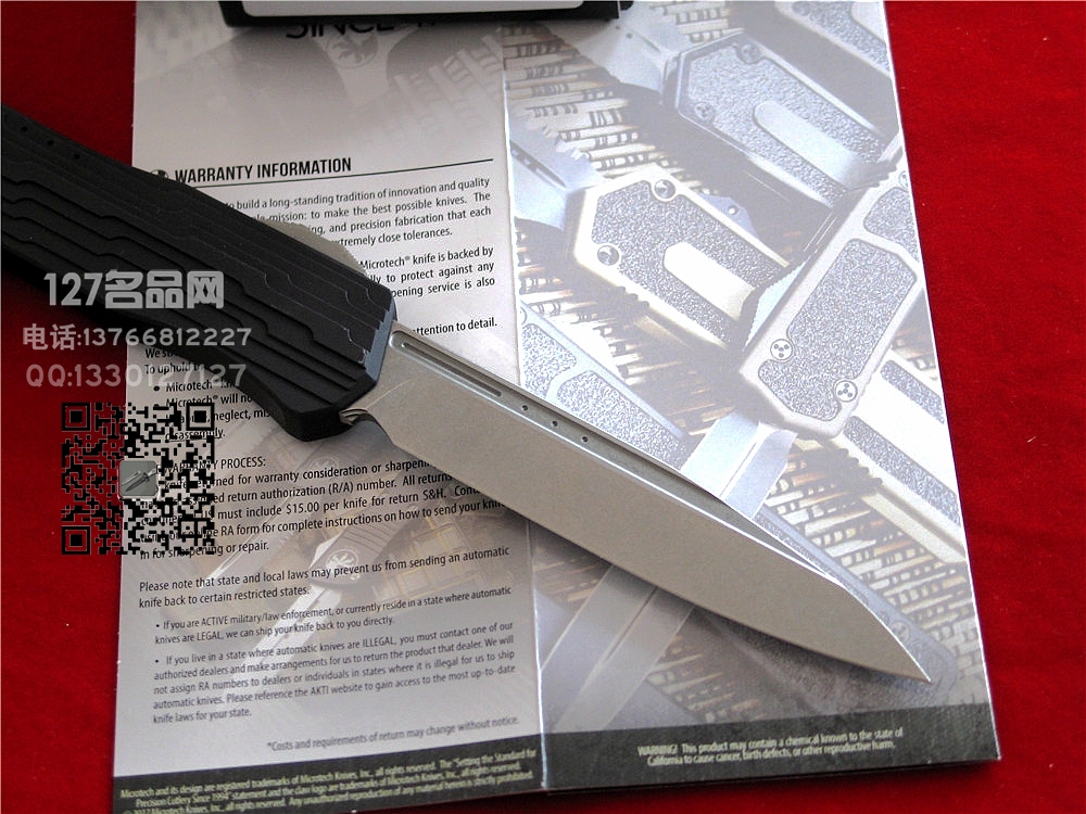 美国微技术Microtech赛佛M390钢全自动战术直跳127名品