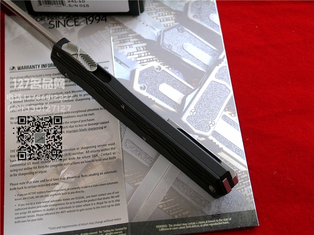美国微技术Microtech赛佛M390钢全自动战术直跳127名品