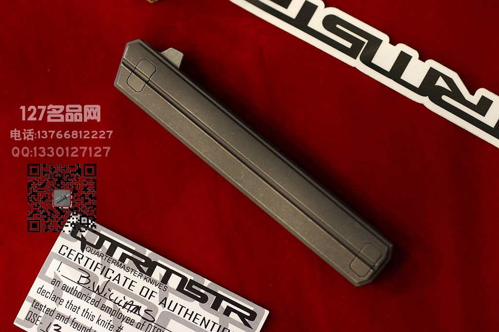 ​美国军需官 Qwaiken XL Flipper 钛合金柄快开折刀