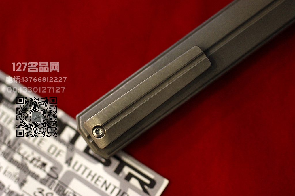​美国军需官 Qwaiken XL Flipper 钛合金柄快开折刀