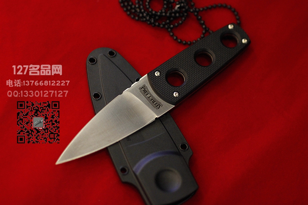 美国冷钢 Cold Steel 11SDT颈挂防身刀 反恐防爆直刀
