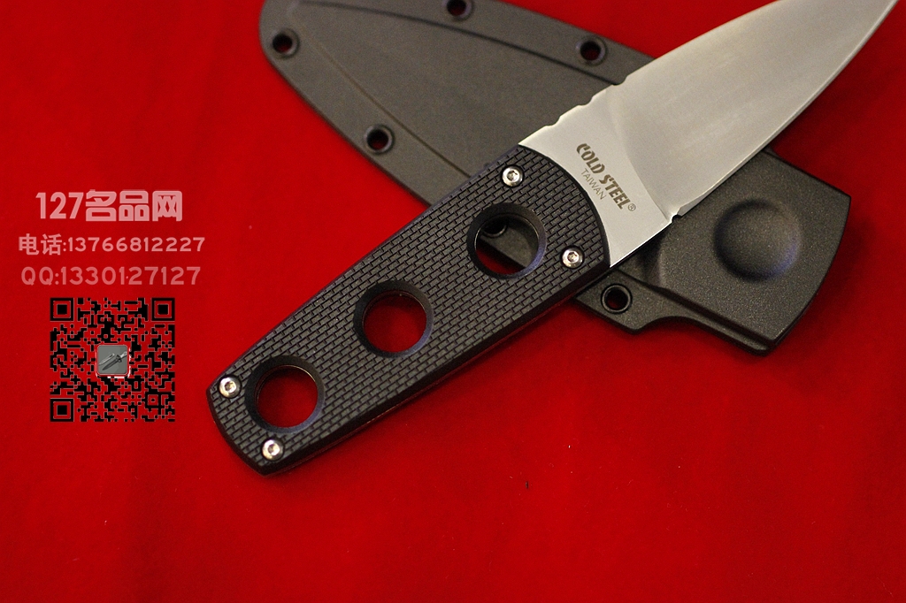 美国冷钢 Cold Steel 11SDT颈挂防身刀 反恐防爆直刀