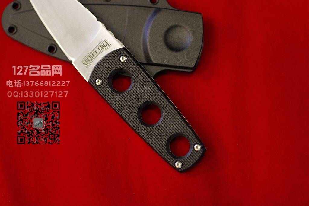 美国冷钢 Cold Steel 11SDT颈挂防身刀 反恐防爆直刀