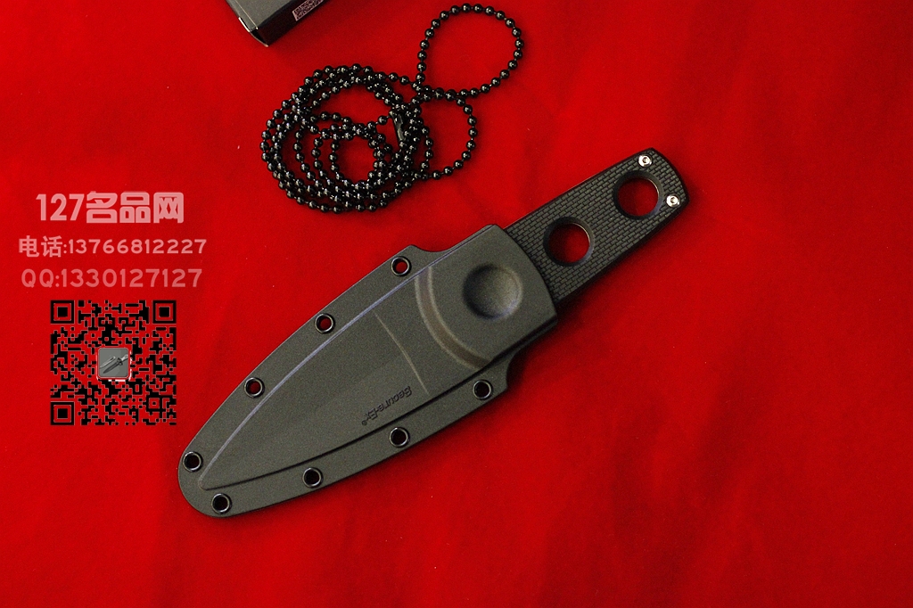美国冷钢 Cold Steel 11SDT颈挂防身刀 反恐防爆直刀