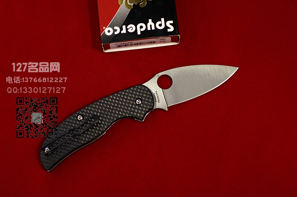 美国蜘蛛SPYDERCO C123CFP 贤者碳纤维柄