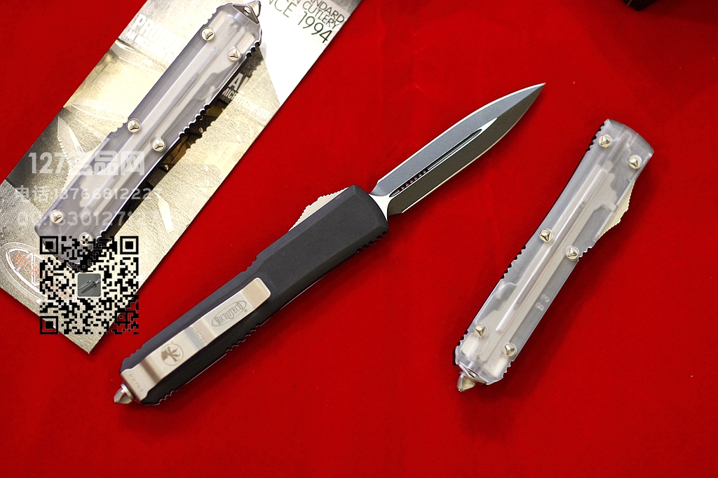 美国微技术MICROTECH  121-1 Clear Top透明壳限量版双刃直跳