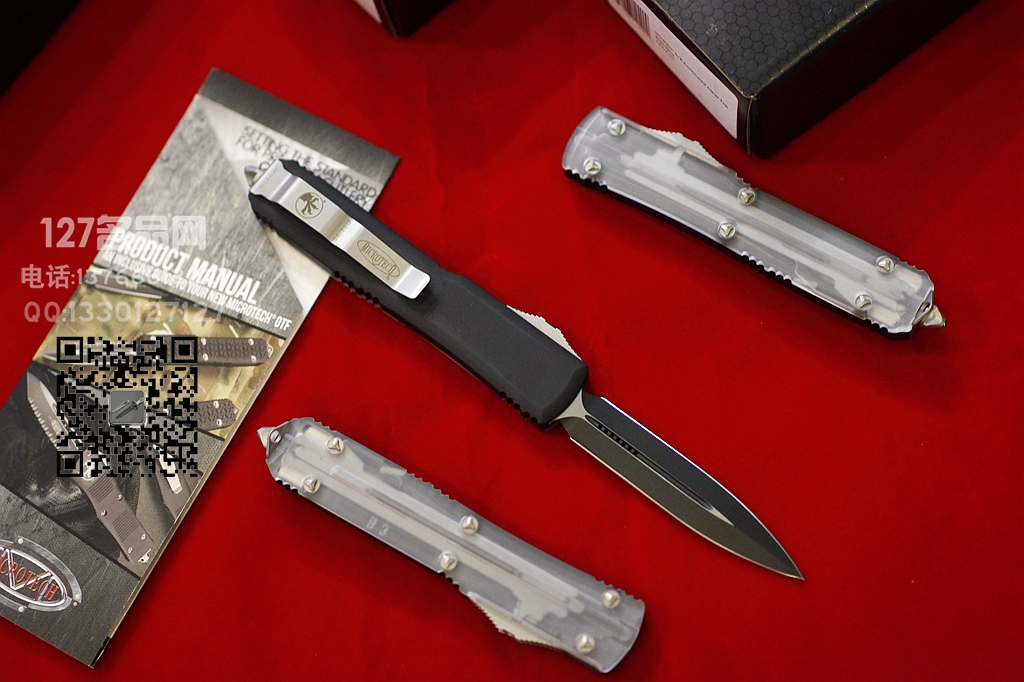 美国微技术MICROTECH  121-1 Clear Top透明壳限量版双刃直跳