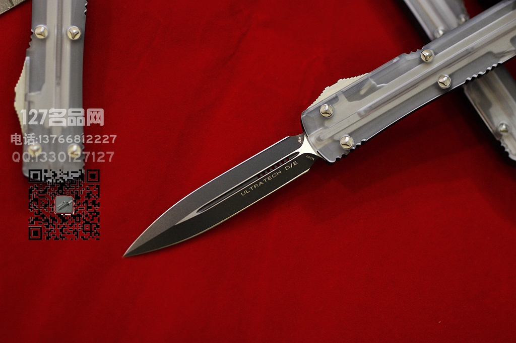 美国微技术MICROTECH  121-1 Clear Top透明壳限量版双刃直跳