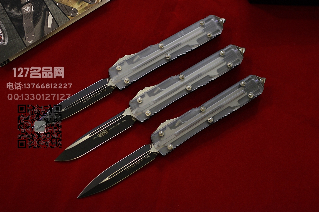 美国微技术MICROTECH  121-1 Clear Top透明壳限量版双刃直跳