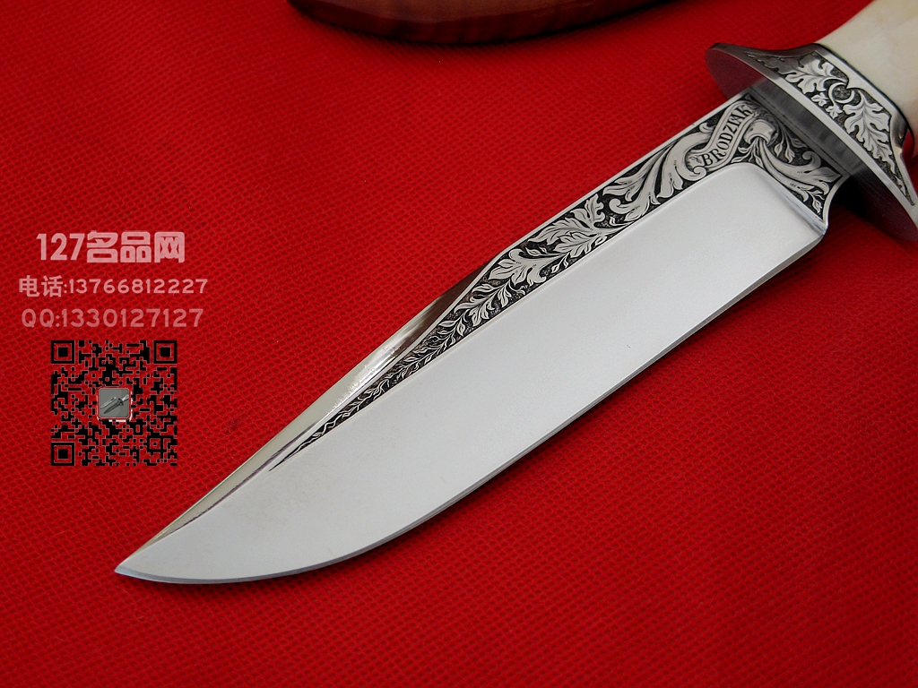 手工刀匠大卫-布莱克  手工雕刻镜面定制刀