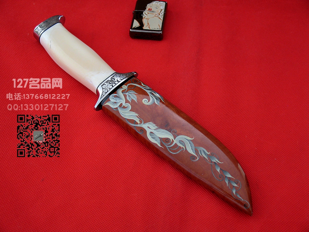 手工刀匠大卫-布莱克  手工雕刻镜面定制刀
