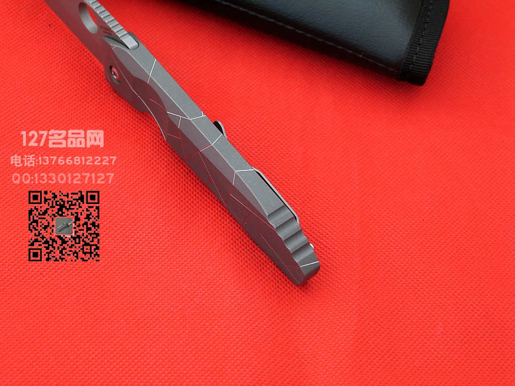 美国蜘蛛Spyderco C199TIP全钛一体柄战术折刀
