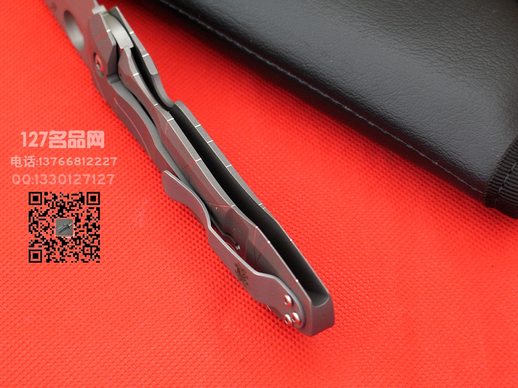美国蜘蛛Spyderco C199TIP全钛一体柄战术折刀