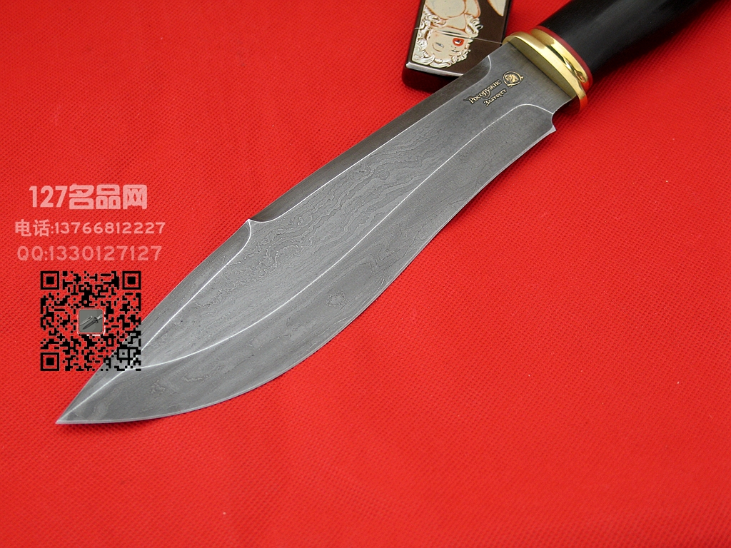 俄罗斯 Rosarms罗斯武备“大宝 ” 手工锻打大马士革直刀