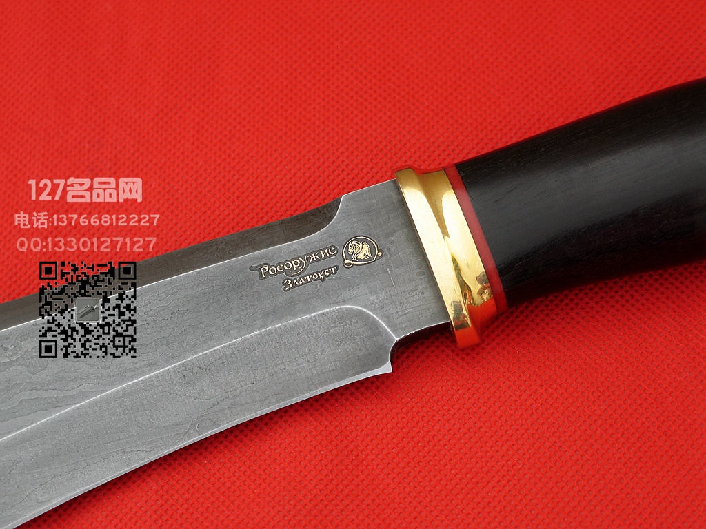 俄罗斯 Rosarms罗斯武备“大宝 ” 手工锻打大马士革直刀