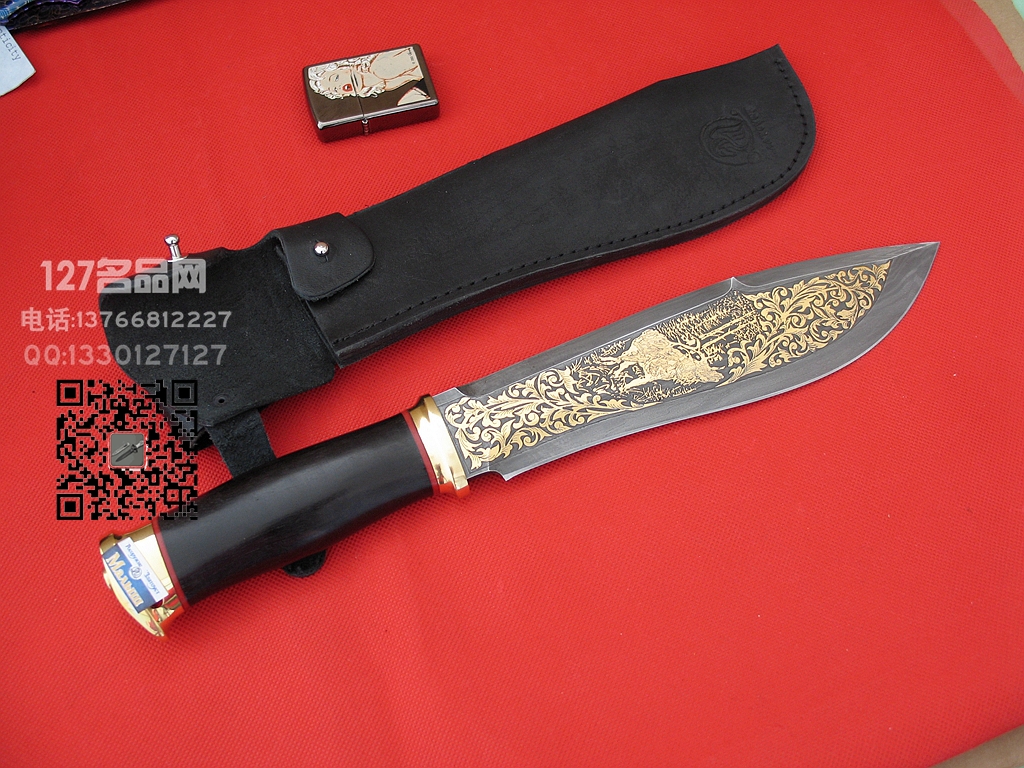 俄罗斯 Rosarms罗斯武备“大宝 ” 手工锻打大马士革直刀