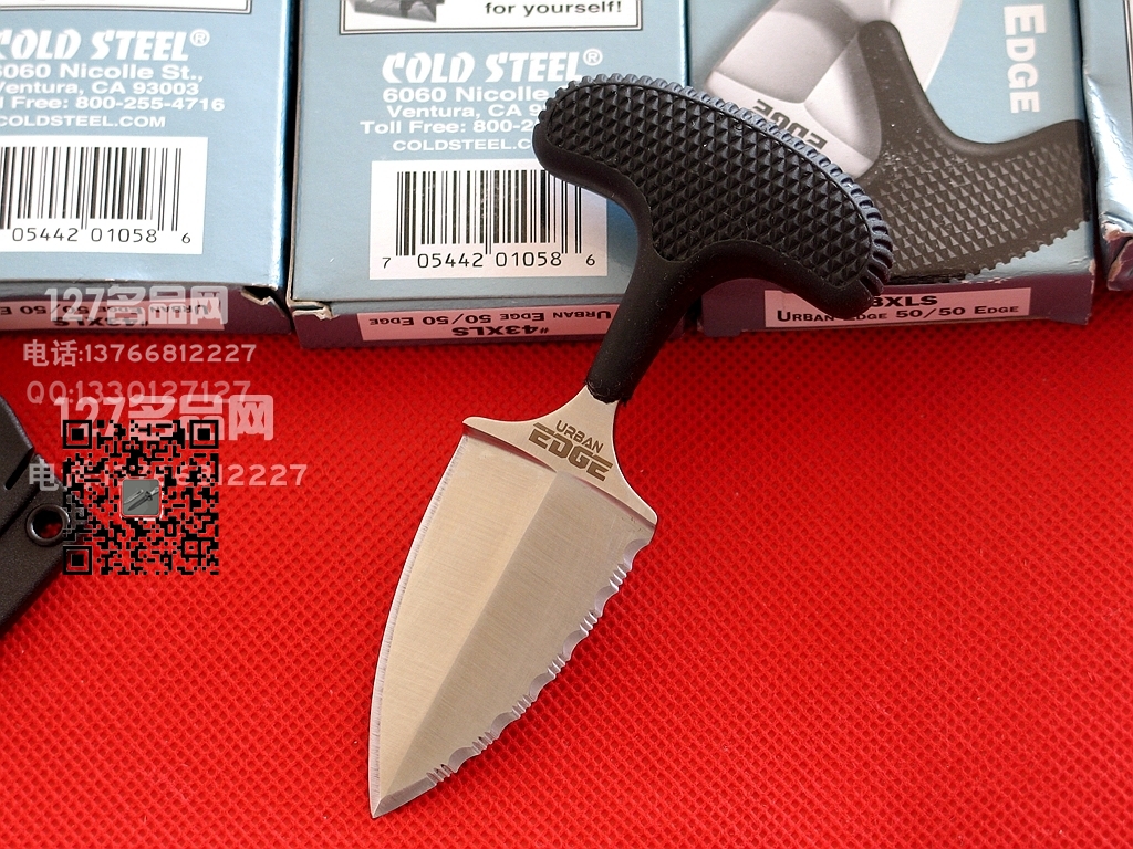 美国冷钢ColdSteel  43XLS手刺 迷你半齿小伙伴 防身名刺 127名品