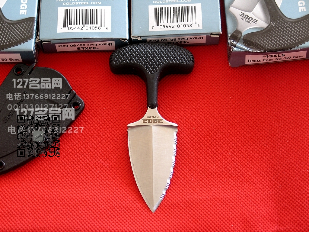 美国冷钢ColdSteel  43XLS手刺 迷你半齿小伙伴 防身名刺 127名品