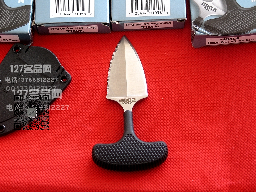 美国冷钢ColdSteel  43XLS手刺 迷你半齿小伙伴 防身名刺 127名品