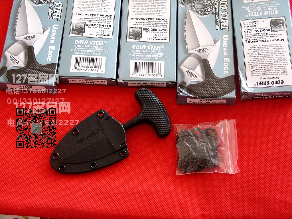美国冷钢ColdSteel  43XLS手刺 迷你半齿小伙伴 防身名刺 127名品