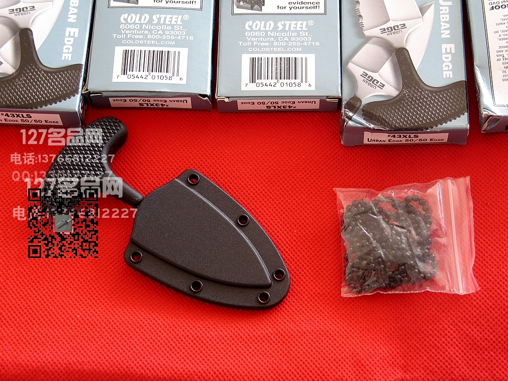 美国冷钢ColdSteel  43XLS手刺 迷你半齿小伙伴 防身名刺 127名品
