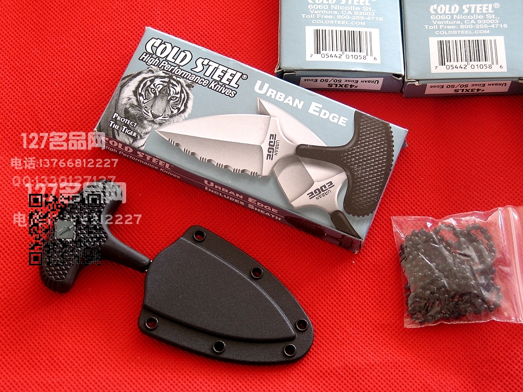 美国冷钢ColdSteel  43XLS手刺 迷你半齿小伙伴 防身名刺 127名品