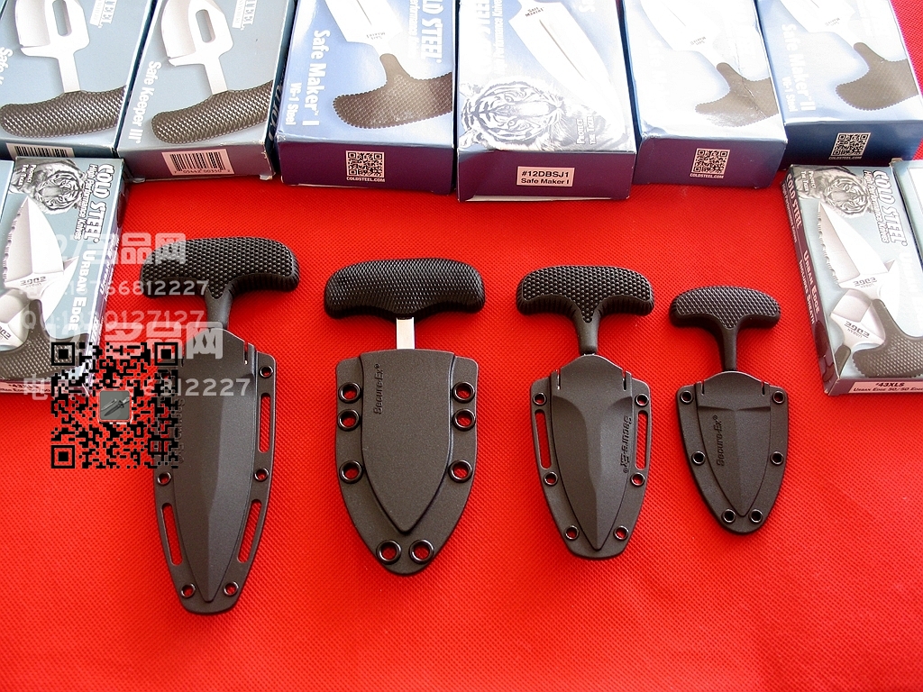 美国冷钢ColdSteel  43XLS手刺 迷你半齿小伙伴 防身名刺 127名品