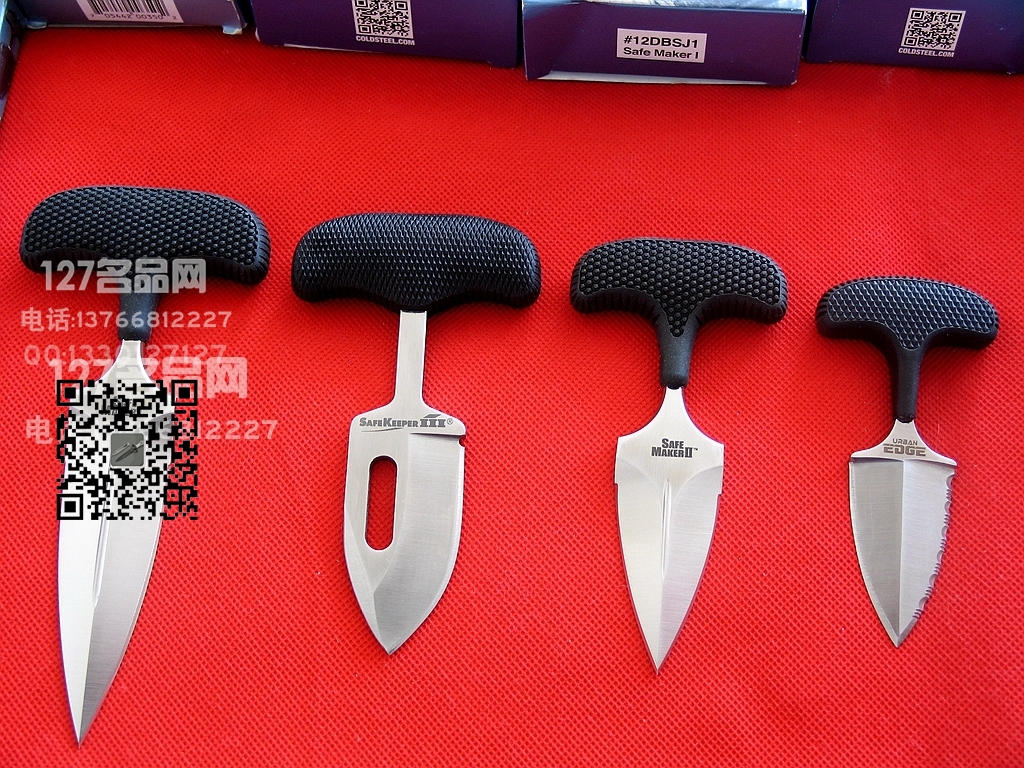 美国冷钢ColdSteel  43XLS手刺 迷你半齿小伙伴 防身名刺 127名品