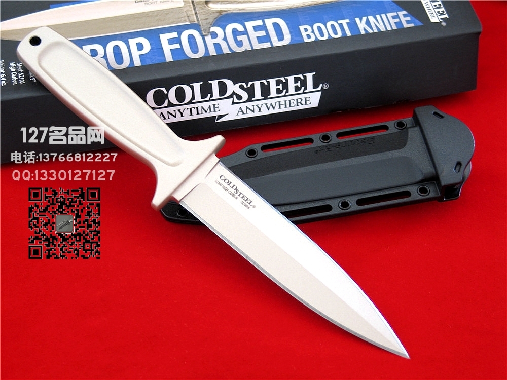 美国冷钢Cold Steel 36MB BOOT KNIFE 52100高碳钢锻造一体靴刀